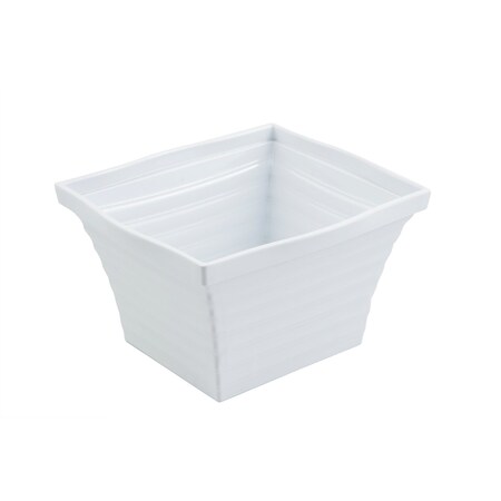 Bon Chef Americana Square Bowl 6Qts. 10 1/4" L X 9"W X 6"Deep 53101WHITE